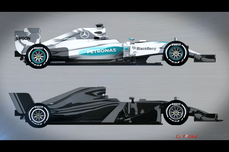 Illustration for article titled I'll try interpreting that 2017 F1 car, aye.